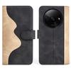For Xiaomi Redmi A3/Poco C61 4G Wallet Case PU Leather Color Splicing Shockproof Phone Cover
