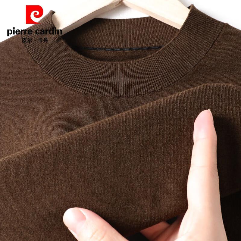 Pierre Cardin Men's 100% Wool Mock Neck Sweater