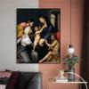 Vintage Oil Painting Orleans Madonna Prints Poster Famous Raffaello Santi Pictures Canvas Painting Classical Art Home Room Decor