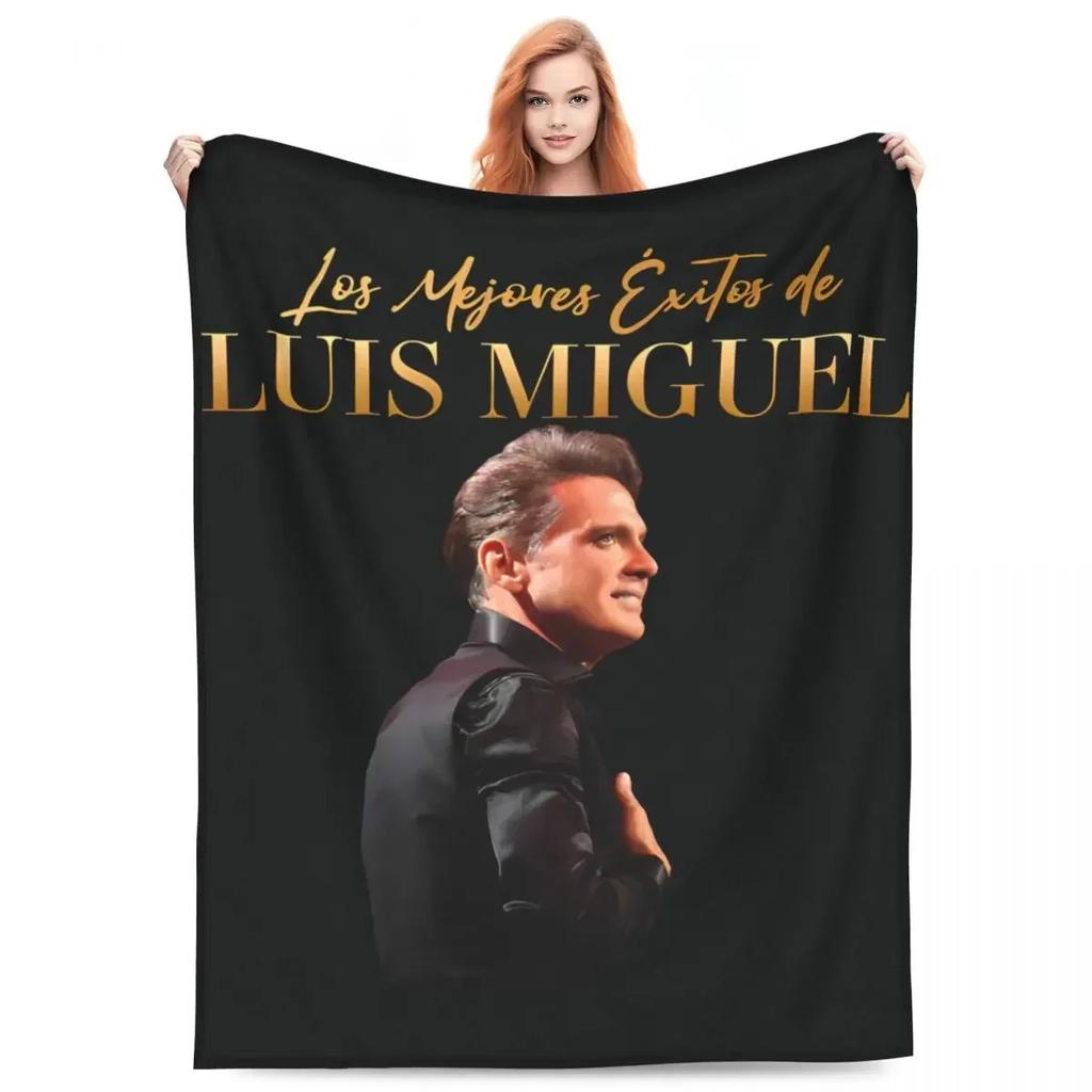 Luis Miguel Tour Super Warm Blanket Singer Travelling Throw Blanket Winter Funny Custom Flannel Bedspread Sofa Bed Cover