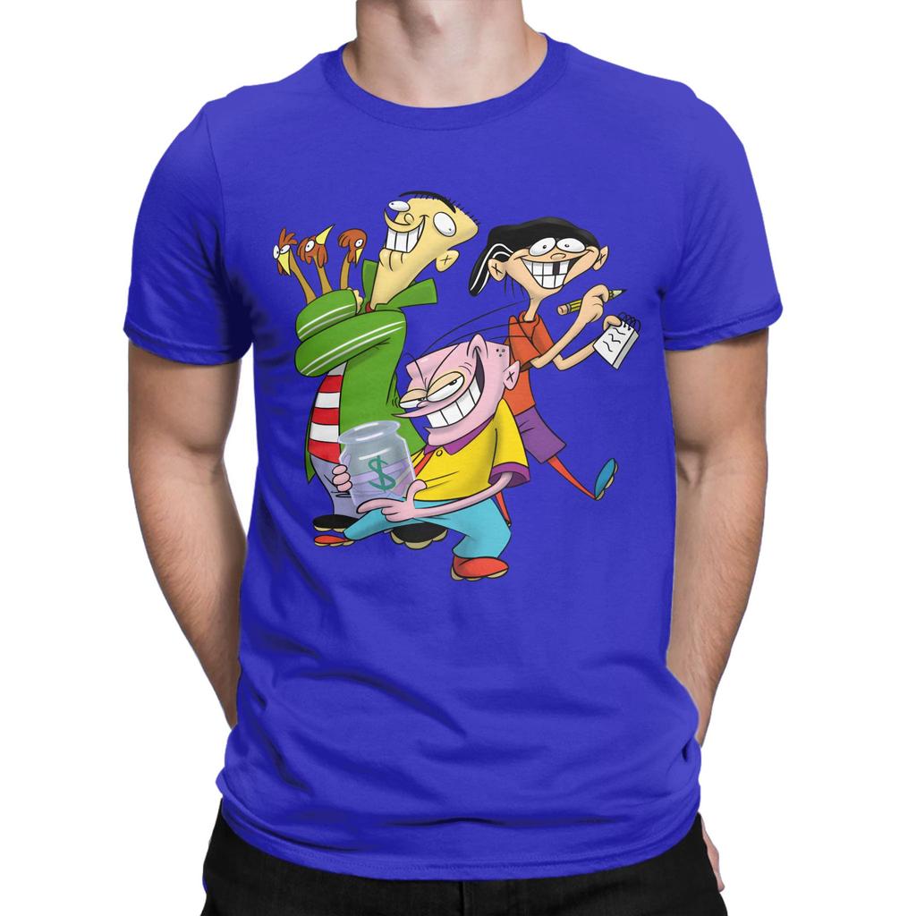 Unisex Ededd N Eddy Cartoon Retro Lustige Turm T-Shirts Baumwollkleidung Lustige Kurzarm Rundhals-T-Shirts Klassische T-Shirts
