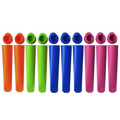 10x Popsicle Mold Silicone Reusable Ice Fun Frozen