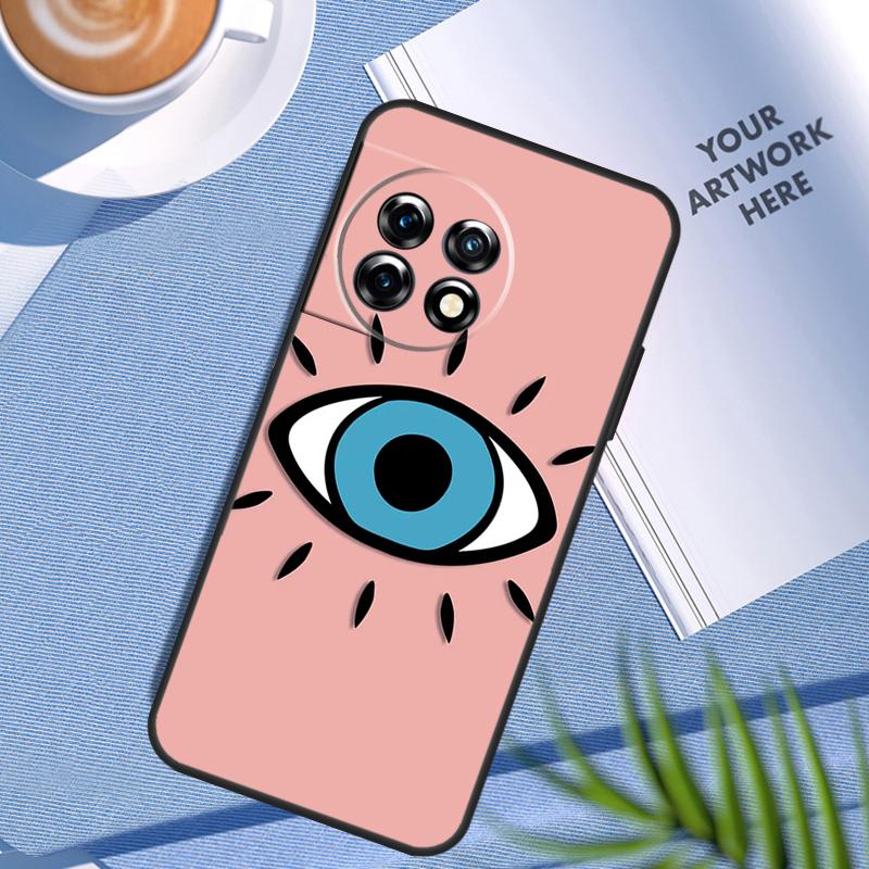 Big Eyes Cartoon Pattern Case For OnePlus Nord 5 CE 2 3 4 Lite N30 OnePlus 11 12 13 15 12R 13R 10T 13T 9 10 Pro Cover