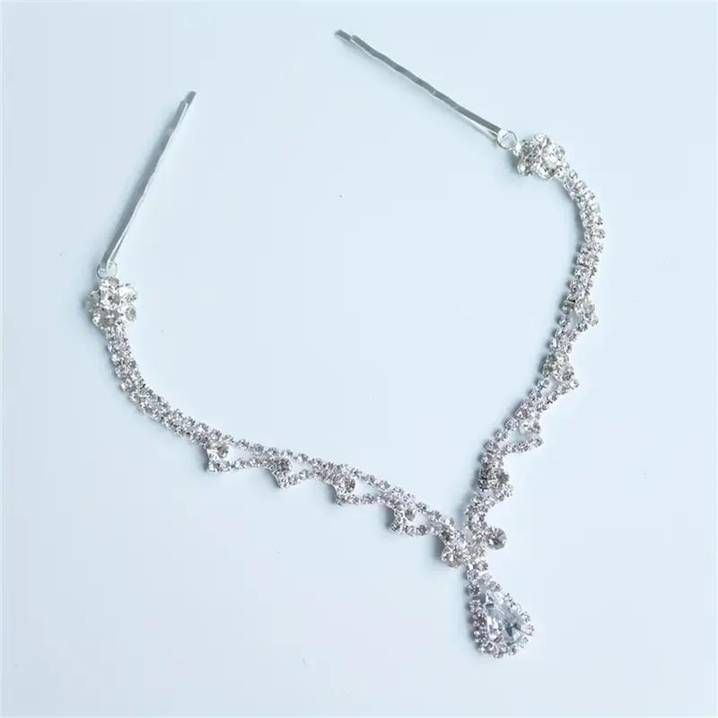 

Fashion Bling Shiny Pendant Forehead Chain Jewelry Tiara Headpiece Bridal Head Hair Wedding Crystal Headwear Accessories Gift