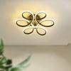 Household LED Chandelier 12W Modern Style Ceiling Lamp Three Colors Flower Design Ceiling Lights Super Bright for Corridor Stair