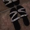 Sexy Women Sandals Summer Beach Shallow Mouth Rhinestones Ladies Fashion Show Comfortable Light Shoes Sandalias Femininas