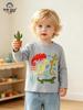 2026 Autumn/Winter Boys' Long Sleeve Cartoon Lizard T-shirt