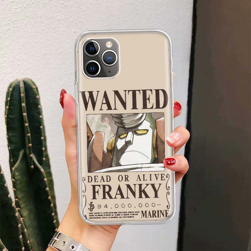 One Piece Fashion Wanted For iPhone 11 13 Pro Max 12 Mini Phone Case X XS XR 6 6S 8 7 Plus SE Apple 5 5S Fundas Cover Coque Capa