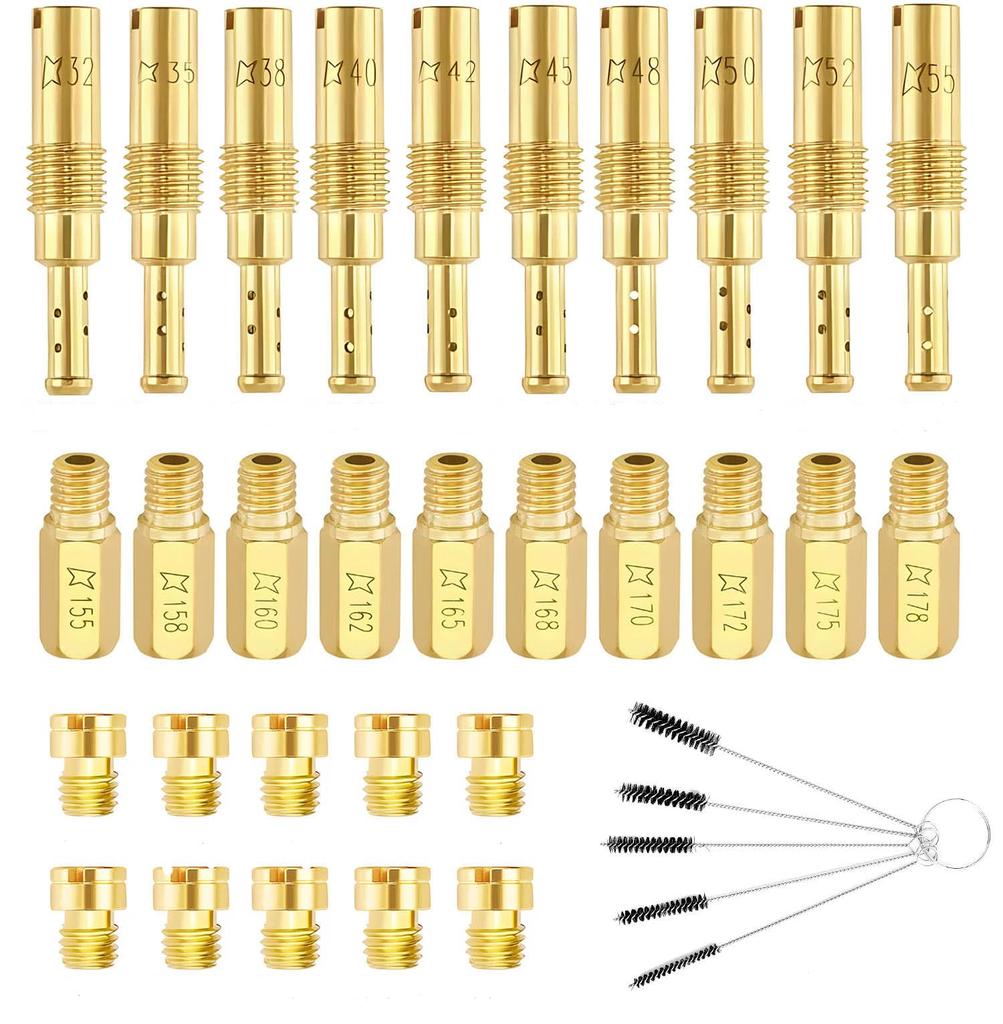 Pronese Set of 30 Main Jet Pilot Jet Carburetor Settings, Replaces Keihin Jets, Compatible
