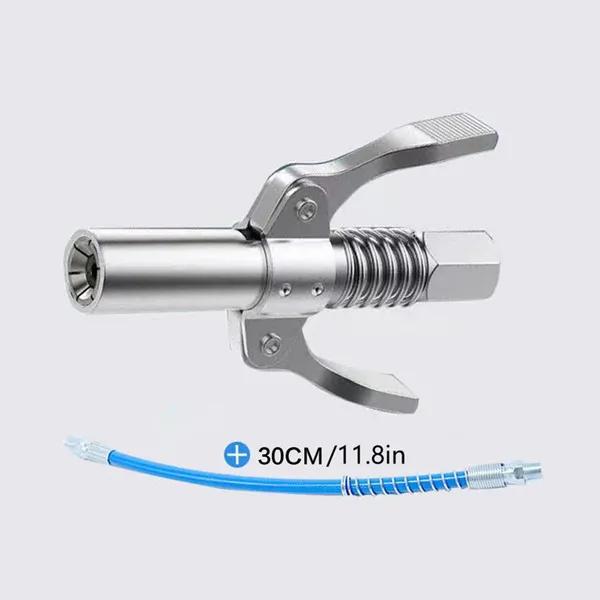 Double Handle Grease Tool Coupler Heavy Duty Quick Release Grease Gun Without/with 30cm Hose