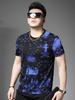 European Goods 2025 Summer New Short-Sleeved T-Shirt Men's Round Neck Half-Sleeved Top Casual Versatile Trendy Brand Printed T-Shirt
