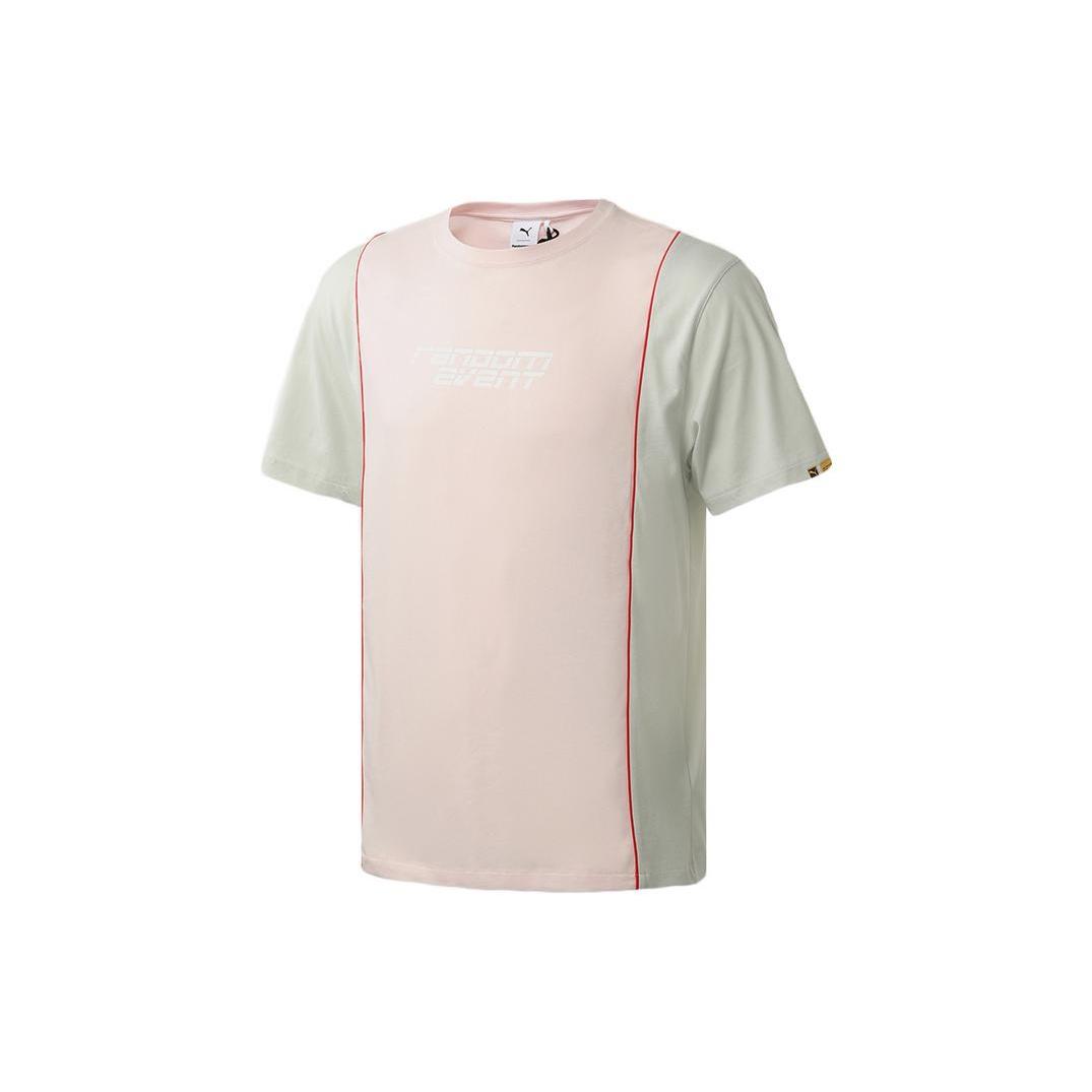 PUMA x Randomevent Tee Pink White Teal Men s 598070-73 L