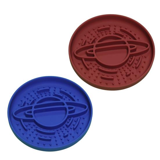 Slow Feeder Dog Bowl Planet Silicone Pet Bowl Anti-Choke Dog Feeder with Non-Slip Base for Healthy Eating Bloat Prevention