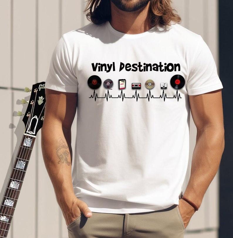 Vinyl Records Music Printed TShirt Vinyl Collector Record Lover Gift Cotton Lover TShirt Music Lover Gift Unique Shortsleev