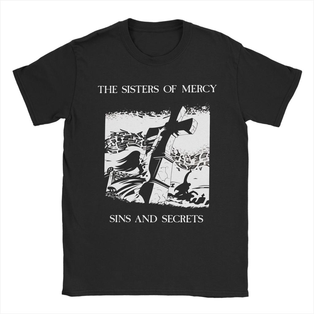 The Sisters of Mercy T Shirt Mens 100 Cotton Funny TShirt O Neck Tee Shirt Short Sleeve Clothing Summer