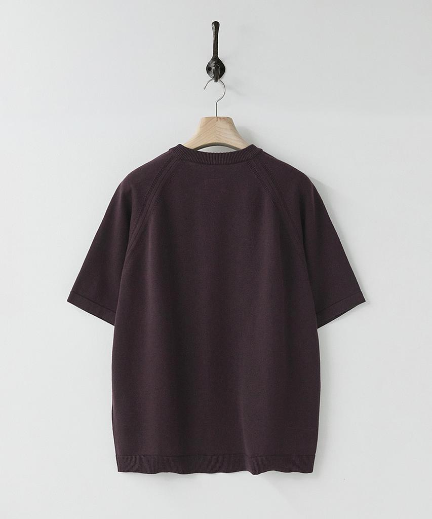 Leopeusaideu Raglan Half Knit Deep Purple