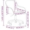 VidaXL Lot de 2 Chaises Pivotantes à Manger, Sièges à Dîner, Chaises de Repas, Meubles de de Salle à Manger Cuisine Maison 3103426