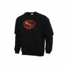 Men's Black Fleece-Lined Crewneck Sweatshirt for Winter