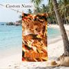 Kyojuro Custom Name Printed Beach Towel Personalized Soft Towel For Swimming Beach Travel