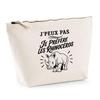 Toiletry Bag - PLANETEE - I Can't Minimalist - Beige - 100% Cotton - 3 L - Metal Zip Closure