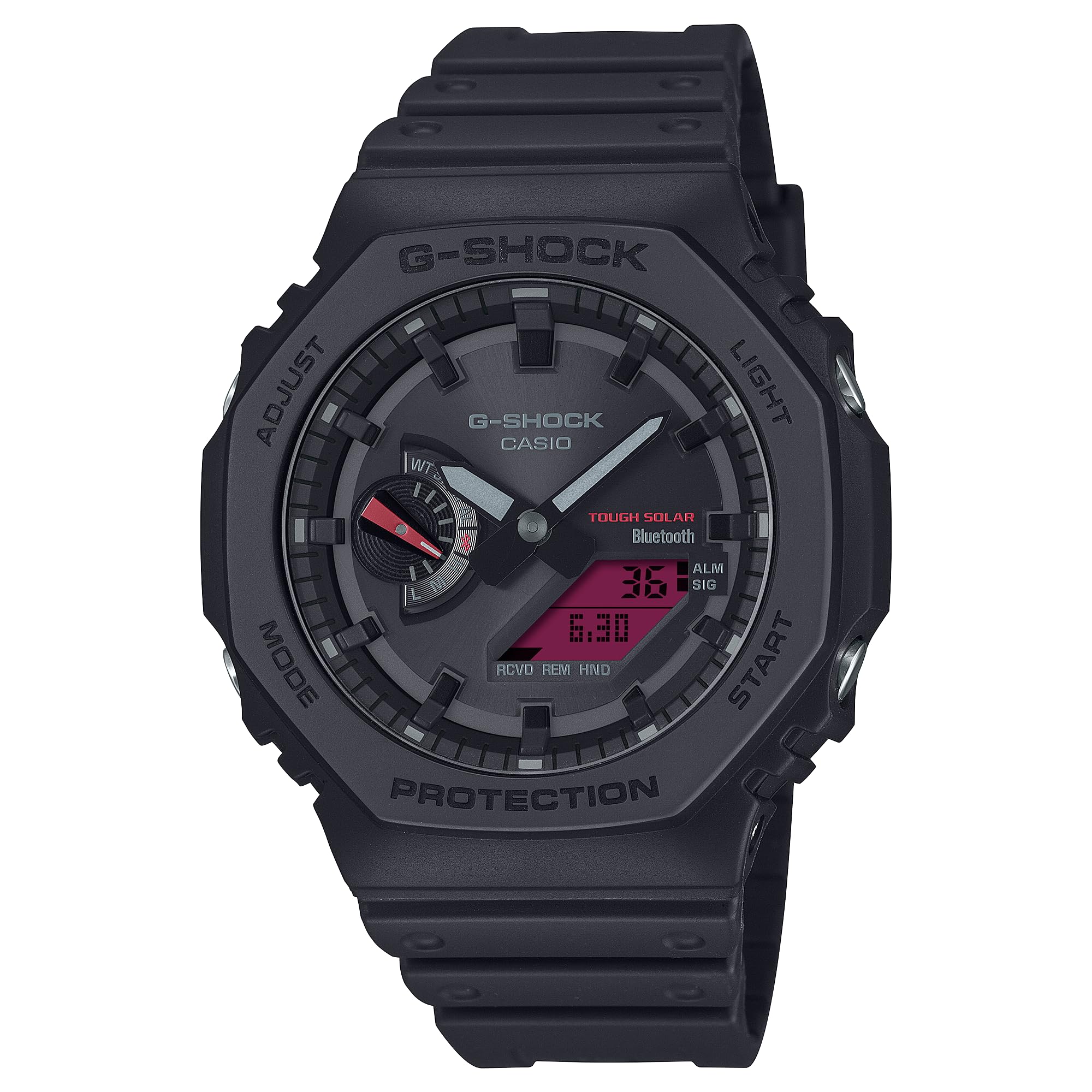 

Casio Черные полимерные часы G-Shock аналогово-цифровые GA-B2100BBR-1A чёрный
