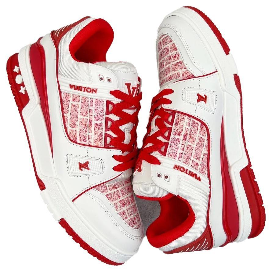 LOUIS VUITTON X Lady Pink Trainers 350 'White Red' 1A9V5M