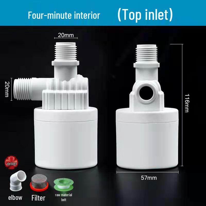 Automatic Float Valve for Water Tank Level Control and Replenishment