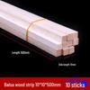 DIY Handmade Balsa Wood Round Rods and Strips for Model Building and Aircraft Model Kits