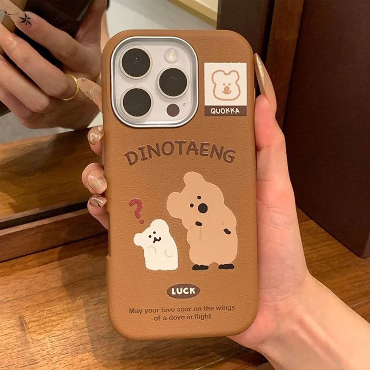 

Matte Leather Phone Case for Girls for Apple Macaron Phone Case with Magnetic Suction For iPhone 16PROMAX