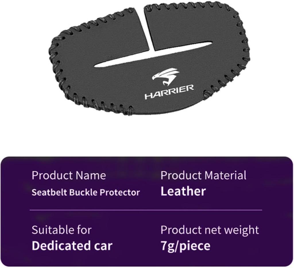 Car Seat Belt Cover Leather Seat Belt Cover for Toyota Harrier Harrier Accessories Buckle
