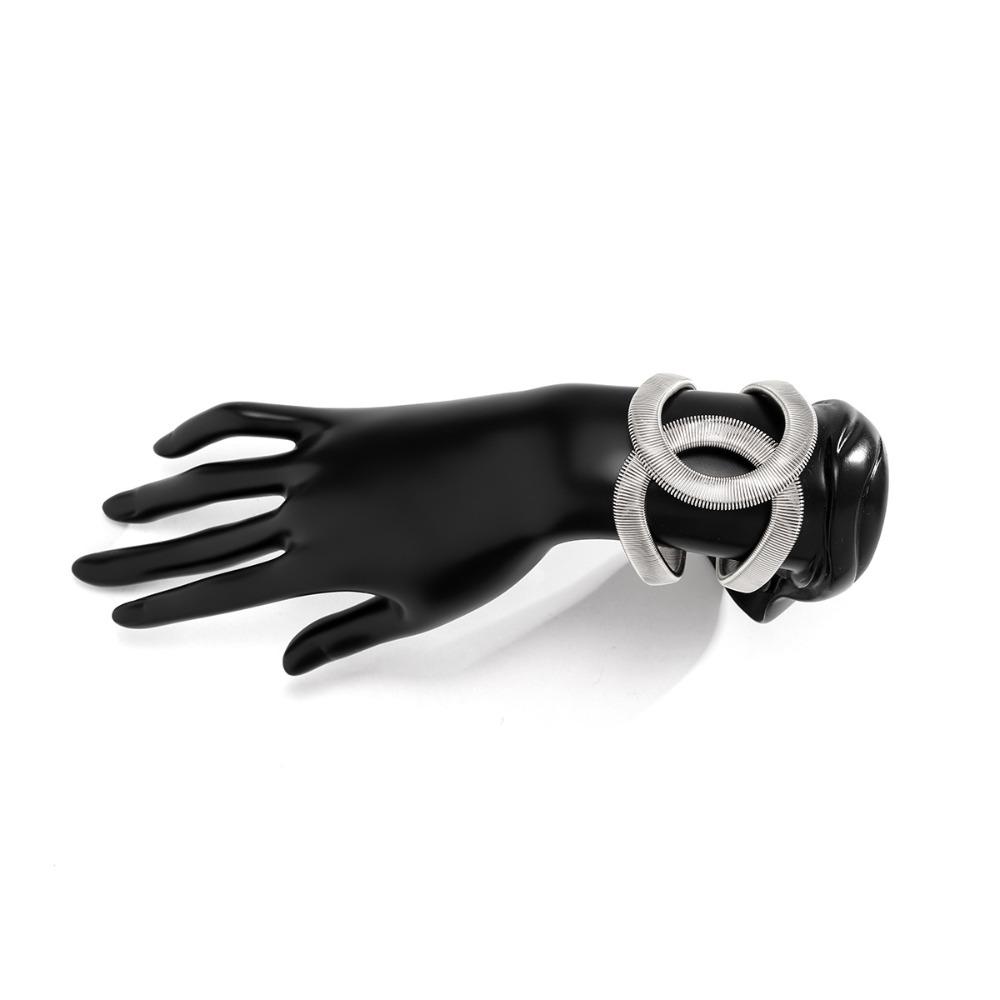 Simplicity Metal Smooth Bracelet Fashion Bracelet Creative Cross Opening Bracelet