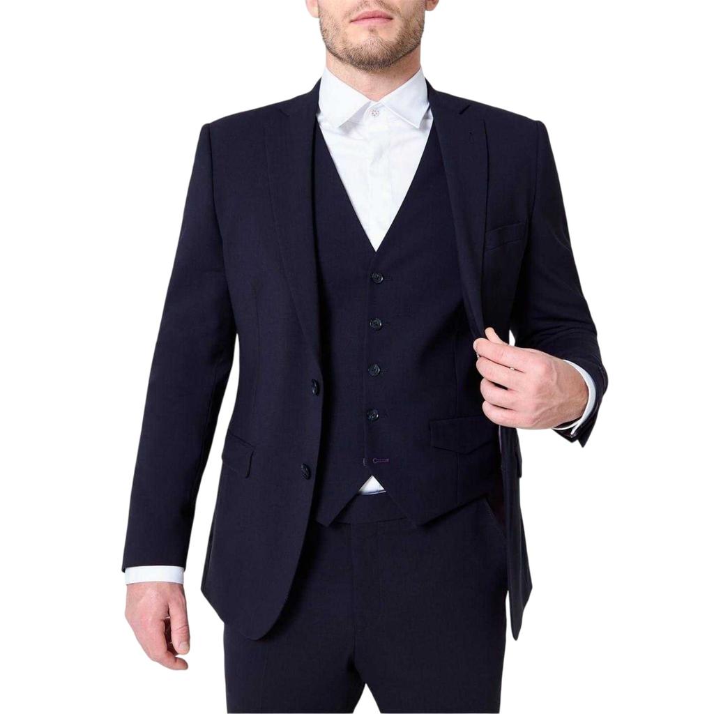 Without Prejudice Mens Italian Slim Sleeveless Waistcoat