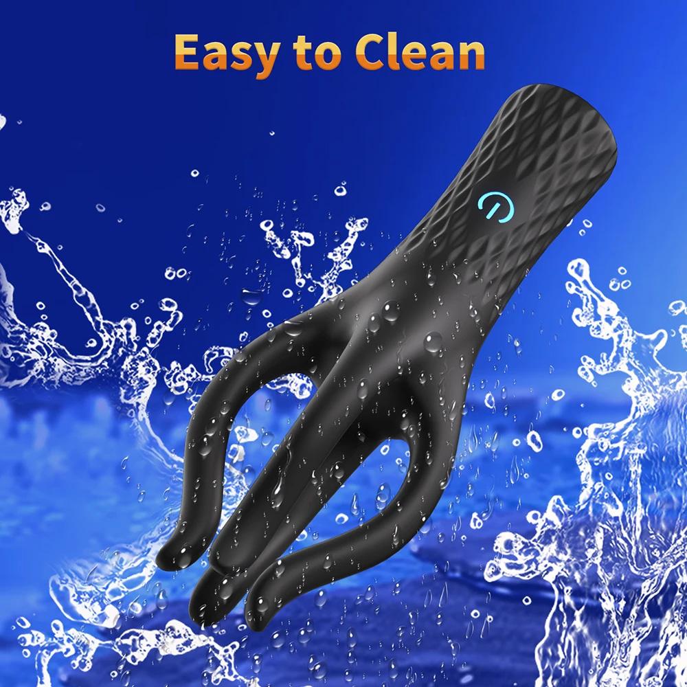 Sex Glans Trainer Penis Massage Male Masturbator 10 Speed Vibrating Glans Vibrator Sex Toys for Men Lasting Delay Endurance Exer