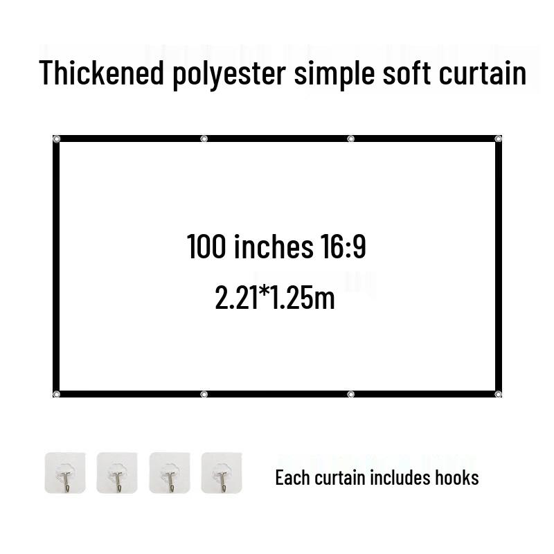 

Lancaizhe Easy Foldable Polyester Projector Screen