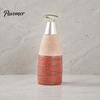 Shampoo Dispenser Bottle Ceramic Soap for Bathroom, 350/380ML Hand with Large Capacity Lotion Pump, Refillable Liquid Soap, and Pump