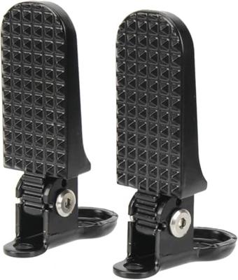 1 Paire de Pédales Arrière de Vélo, Mini Repose-Pieds Pliants pour Vélo, Repose-Pieds de Vélo Antidérapants en Alliage d'Aluminium 8mm, Pédales à Plaque Rapide pour Vélo de Montagne E