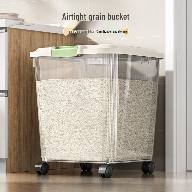 Insect-Proof, Moisture-Sealed Large Capacity Rice Storage Container