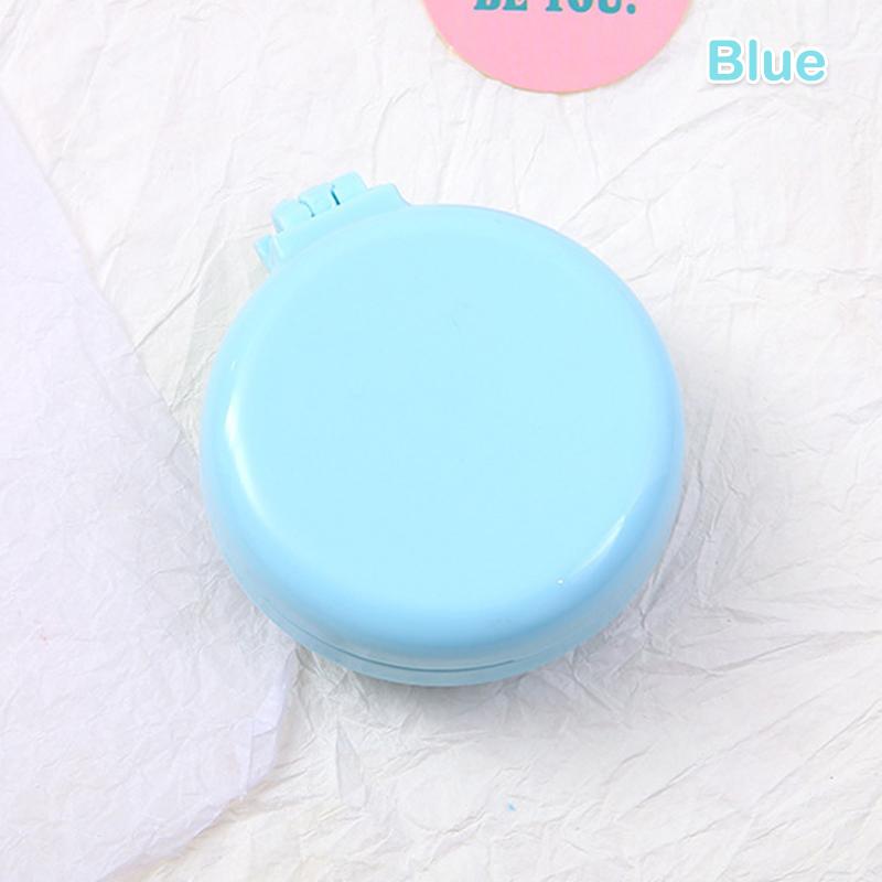 Mini Hair Comb With Mirror Foldable Comb Travel Portable Massage Women Girl Hair Brush Macaron Airbag Comb Styling Tools Gift