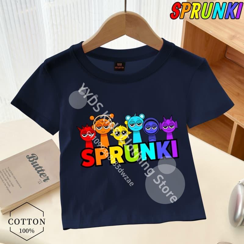 Doar un tip căruia îi place Sprunki Boy Imprimeu grafic Tricou Sprunki pentru copii Tendință de modă Tricou pentru băieți Haine universale de vară pentru băieți/fete
