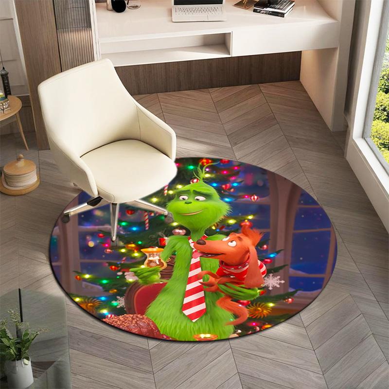 American Christmas Comedy How the Grinch Stole Christmas carpet Household goods decoration anti slip home table and chair mat aisle door mat carpet 25