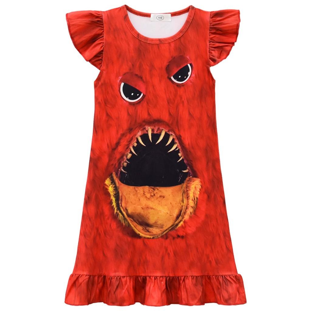 82645 Kids Girls Chum Chompkins Printed Dress 110cm