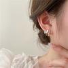 Elegant Small Butterfly Earrings with Micro-set Zirconia, Exquisite Niche Design, Luxury Stud Ear Jewelry for Women.
