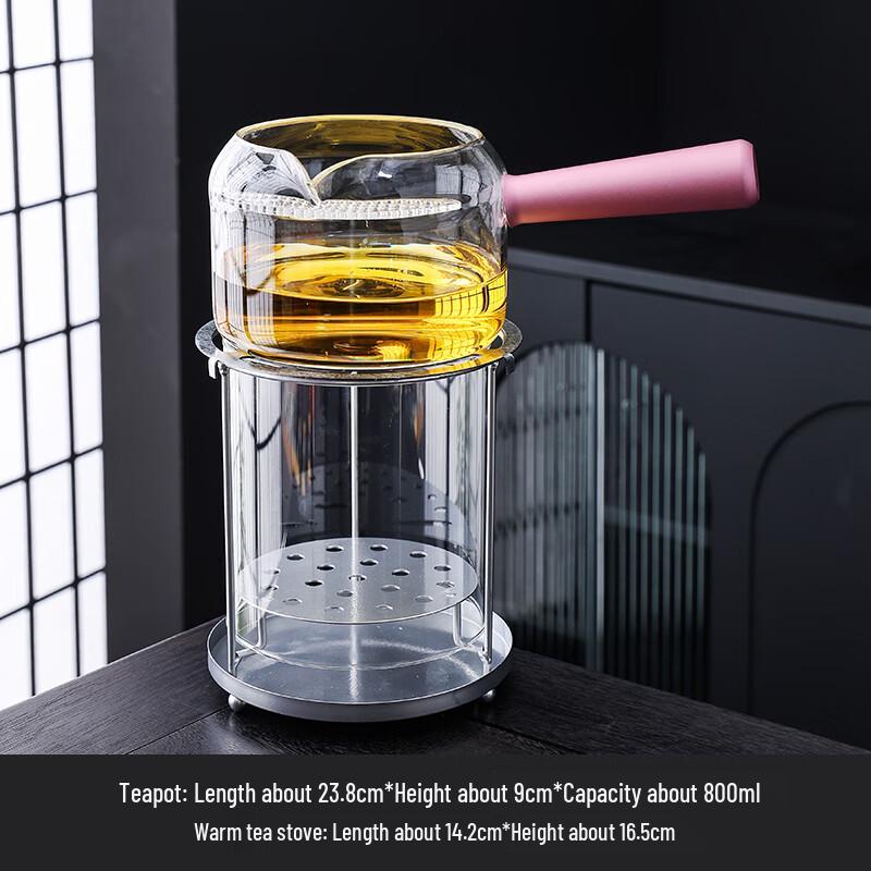 Hondon Glass Teapot & Carbon Stove Tea Set