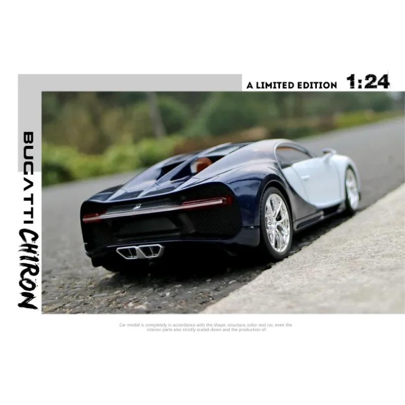 Welly 1/24 Bugatti Chiron Scale Diecast Vehicles High Simulation Model Car Metal Alloy Classic Toy Car For Kids Gift