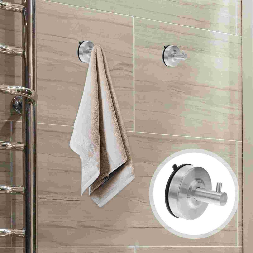 Saugnapfhaken Deckenaufhängung Badezimmerhaken Handtuchhalter für Wand Kleiderhaken Edelstahl
