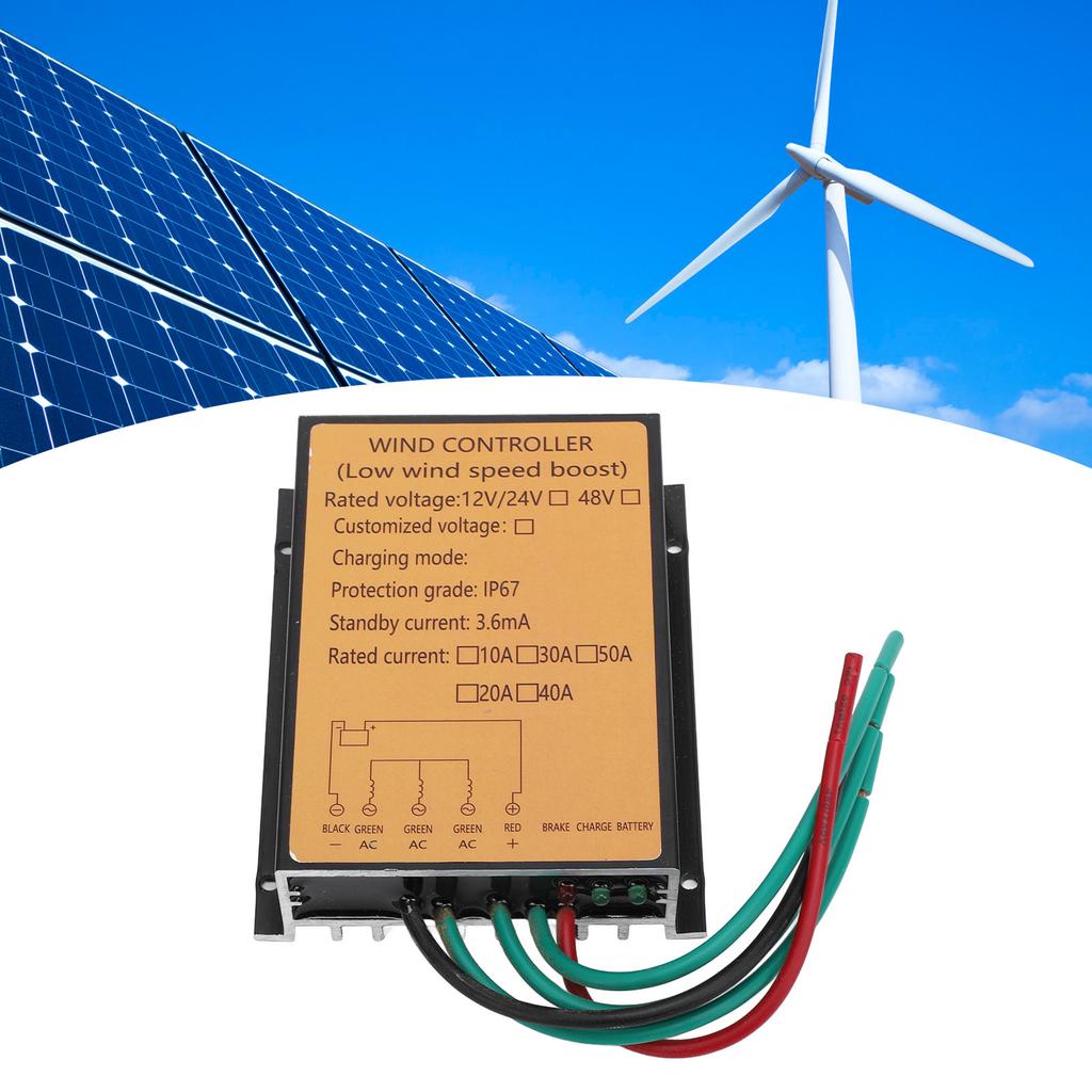 400W Wind Turbine Charge Controller 12V 24V IP67 Water Resistant MPPT Wind Turbine Generator Control
