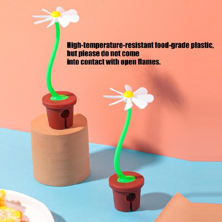 Multipurpose Silicones Pot Cover Lifter Prevents Food Overflow Dishwasher Safe Kitchen Tool Daisy Flower Shape