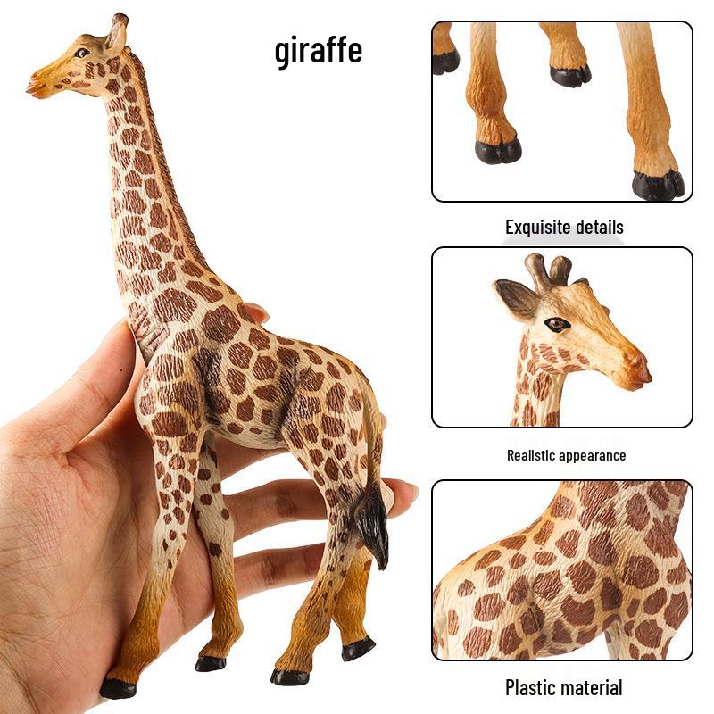 Large Giraffe Wild Animal Model Toy for Kids' Science and Cognitive Learning