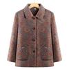 Spring Printed Women's Top - Mid to Elderly Loose Cover-up Jacket