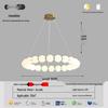 Italian Cream Minimalist LED Pendant Lamp for Living Room and Stairwell